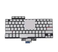 LZZSEOZ Tastiera retroilluminata per Laptop in Inglese Americano, Spagnolo, Latino, ucraino, per ASUS, ROG, Zephyrus G14 GA401 GA401I GA401IV GA401U 2020 8037B0169701(Ukraine Sliver)
