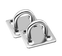 LZZYFPX 1/10 pezzi di ganci for montaggio a parete, piastre for occhielli, ganci multifunzionali for montaggio a parete, for fasce di resistenza for esercizi, altalena(M8,10-PCS)