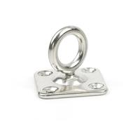 LZZYFPX Gancio a parete con gancio a U for montaggio a soffitto, in acciaio inox 304, con occhiello fisso, fibbia for porta del ponte(360 ROTATE,6mm)