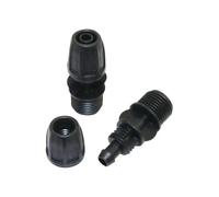 LZZYFPX Squisiti 10 pezzi 7 tipi di connettori per tubi da 8/11 mm con dadi di bloccaggio per tubo di irrigazione da giardino a T dritti a gomito connettori splitter acqua durevoli (verde)