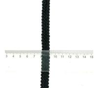 m/16,4 piedi Ogni confezione da 1,2 cm di larghezza Tenda Centipede Curvo Pizzo Passamaneria Fatto a Mano Fai da Te Cucito Nastri Neri Decorazione per Tende- Nero-5 metri
