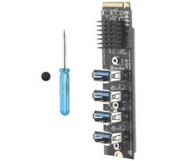 M.2 M-Key Schede di Espansione Pcie M.2 un Pci-E X1 4 Porte USB3.0 Adattato7565