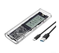 M 2 NVME NGFF Dual Protocol SSD Enclosure con rilevamento della salute in tempo reale e interfaccia USB 3 2 10Gbps per trasferimento e archiviazione dati (CC NGFF NVME)