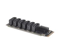 M.2 NVME PCI-E PCIE X4 X8 X16 A 6 Porte 3.0 SATA Scheda Adattatore Riser AS3681