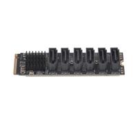 M.2 NVME PCI-E PCIE X4 X8 X16 A 6 Porte 3.0 SATA Scheda Adattatore Riser AS6655