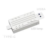 M.2 Nvme SSD Custodia Esterno Recinto USB 3.2 Gen2 10Gbps Tipo-A + Tipo C