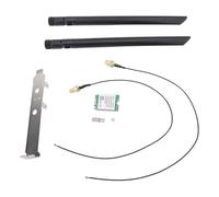 M.2 Scheda WiFi con Scheda di Rete Wireless da 1800 Mbps RTL8852be, WiFi6 5.2 per per (Costruito in antenne) (Antenne esterne) (Staffa di antenne esterne)