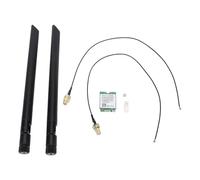 M.2 Scheda WiFi con Scheda di Rete Wireless da 1800 Mbps RTL8852be, WiFi6 5.2 per per (Costruito in antenne) (Antenne esterne)
