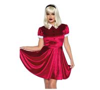 (M (40-42))) Costume da babydoll rosso da donna