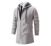 M-4XL Maglione Cardigan Giacca Casual Stile Coreano Cappuccio Per Uomo Nuovo