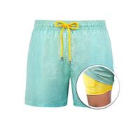 (M,5)Lebanghui Double Layer Beach Pants The Hydrofoils Supply Elastic Drawstring Waist High Stretchy