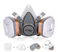 M 500 Maschera Antigas Antipolvere Riutilizzabile con filtri per Verniciatura