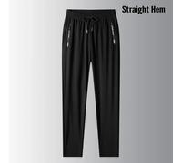 M-8XL Pantaloni da Corsa con Cerniera Tasche Calcio Formazione SPORTS Indossare