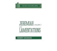 M.A. Robert Davidson Jeremiah (Copertina rigida) Daily Study Bible-Old Testament