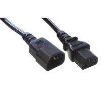 M able Electric male/female 3m cavo di alimentazione Nero