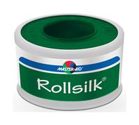 Master-Aid Rollsilk - Cerotto Seta Artificiale Bianca Misura 1.5cm x 5m, 1 pezzo