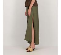 M’ama Pantaloni ampi in misto viscosa e lino con elastico