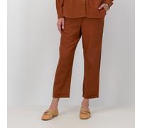 M’ama Pantaloni lunghi in lino e viscosa con elastico
