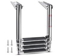 M-ARINE BABY - Scala telescopica a 4 gradini, in acciaio inox, per barche e yacht