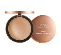 M. Asam Magic Finish Satin Compact Powder Nude (9 g) - Trucco in polvere setosa con vitamina E & ialuronico, finitura perfetta, senza talco, vegano, ideale per contouring e trucco