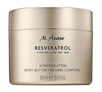 M. Asam RESVERATROL PREMIUM NT50 burro per il corpo (300 ml) - burro per il corpo per pelli esigenti, cura intensiva del corpo con burro di karitè e burro di cacao, leviga la pelle, crema per il corpo
