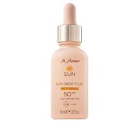 M Asam Sun Drop Fluid SPF 50 (30 ml) - Siero nutriente per il viso con protezione intensiva contro i raggi UVA e UVB e l'invecchiamento della pelle, aloe vera e ialuronico, vegano Face Care