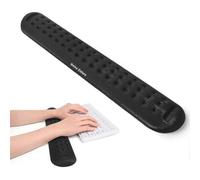 (M, Black) Superfine Memory Foam Keyboard Mouse Wrist Rest, Memory Foam Wrist Cushion Support Easy Typing & Pain Relief For Office - PJ