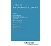 M. Boman Topics in Environmental Economics (Copertina rigida)