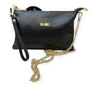 M*BRC MBRC Borsa donna Piccola tracollina piatta con maniglia da polso/Made in Italy G602