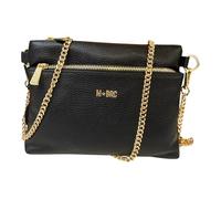 M*BRC MBRC Borsa donna piccola tracollina piatta da spalla con tasca esterna/Vera pelle Made in Italy G604