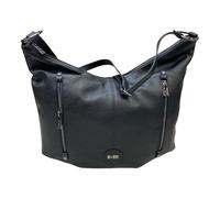 M*BRC MBRC borsa sacca Grande da spalla in pelle di vitello Made in Italy G430 (Nero)
