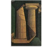 M.C. Escher Poster Colonne doriche Tela di canapa Arte della parete Pittura famosa M.C. Escher Stampe per l'ufficio domestico Decorazione moderna della parete Immagine 60x80cm Senza cornice