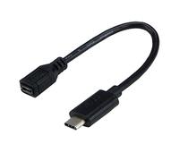 M.C.L MCL USB31-CM/2HBFCE - Cavo USB 3.1 tipo C a USB 2.0 Micro B femmina, 17 cm