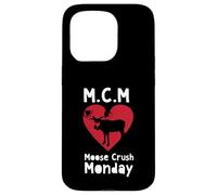 M.C.M Moose Crush Monday Simpatico Divertente Amante degli Animali Custodia per iPhone 15 Pro