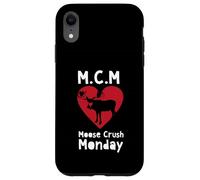 M.C.M Moose Crush Monday Simpatico Divertente Amante degli Animali Custodia per iPhone XR