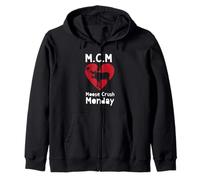 M.C.M Moose Crush Monday Simpatico Divertente Amante degli Animali Felpa con Cappuccio