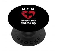 M.C.M Moose Crush Monday Simpatico Divertente Amante degli Animali PopSockets PopGrip Adesivo