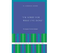 M. Catherine Gruber I'm Sorry for What I've Done (Copertina rigida)