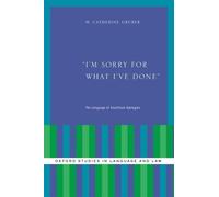 M. Catherine Gruber I'm Sorry for What I've Done (Copertina rigida)