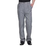 M&Catree Pantaloni da Cuoco da Uomo, Baggy Traspirante Pantalone da Lavoro Pantaloni da Chef - Pied de Poule | Semi-Elastico, XXL