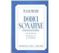 M. CLEMENTI - 12 SONATINE PER PIANOFORTE - SPARTITI PER PIANOFORTE