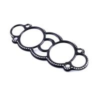 M Compatibile con Suzuki per GSX1300R per Hayabusa 2008-2020 Moto Contagiri Strumenti Custodia Tachimetro Indicatore Lunetta Copertura(Black)