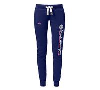 M.Conte Pantaloni da jogging da donna, pantaloni sportivi da jogging, per il tempo libero, palestra, fitness, slim fit, blu scuro, XL
