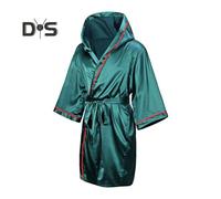 (M) Costume da boxe con cappuccio per adulti, traspirante, lunghezza al ginocchio, per uomini e donne,