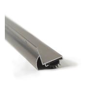 M-d Products 36in Satin Nickel L-Shaped T-r sotto con Drip Cap 25706