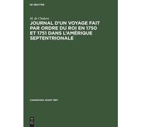 M de Chabert Journal d'Un Voyage Fait Par Ordre Du Roi En 175 (Copertina rigida)