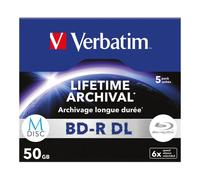 M-Disc BD-R DL - Verbatim - 43846 - 50 Go - 6x - 5 Pack Custodia Jewel
