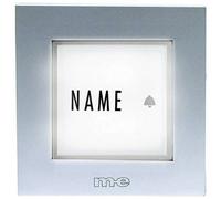 m-e KTB-1 S ME - Aufputz-Klingeltaster 1-reihig Silber