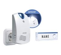 m-e modern-electronics FG1.2 Campanello senza fili Kit completo con targhetta,