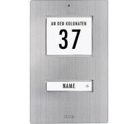 m-e modern-electronics KT 1-EG Tasto per campanello con campo indirizzo , con